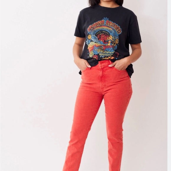 MOTHER NWOT The Swooner Rascal Ankle Fray Jean - Picture 4 of 5